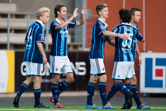 Djurgårdens Philip Hellqvist jublar