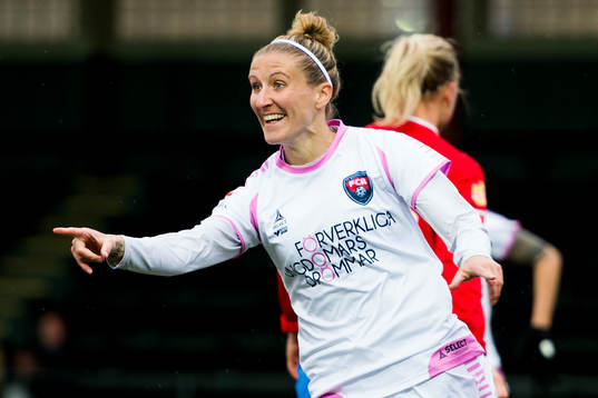 Rosengårds Anja Mittag jublar