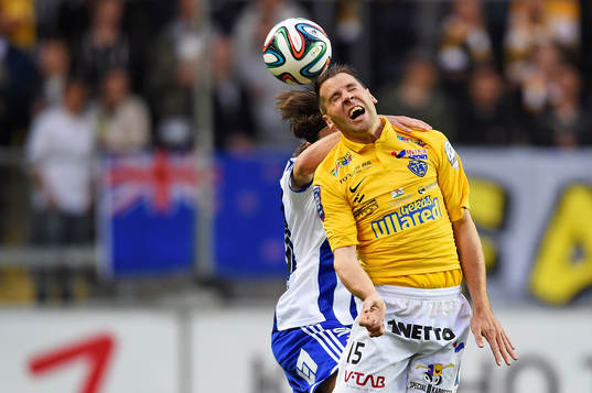 IFK Göteborgs Mattias Bjärsmyr och Falkenbergs Stefan