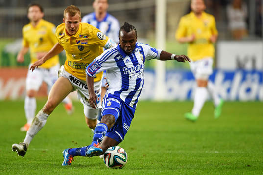 Falkenbergs Rasmus Sjöstedt och IFK Göteborgs May Mahlangu