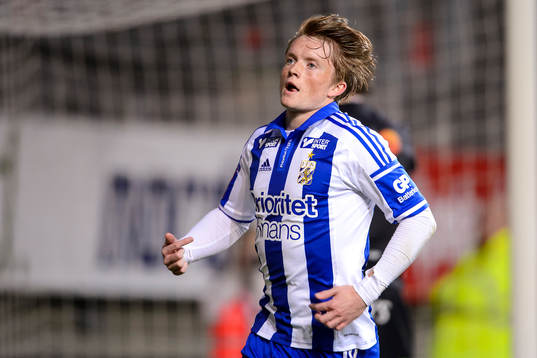 IFK Göteborgs Sam Larsson jublar