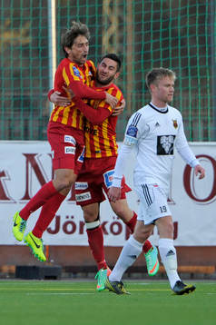 Syrianskas Nikola Grubjesic jublar