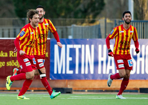 Syrianskas spelare jublar