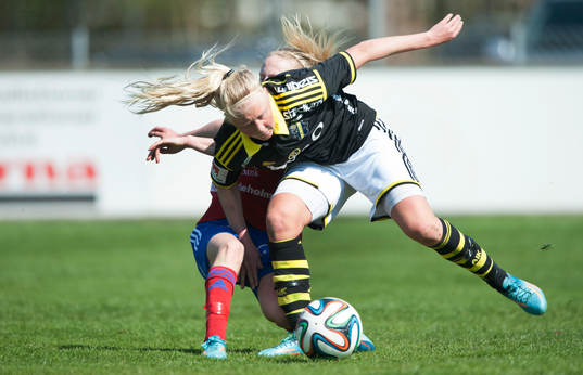 s Elin Bragnum i matchen i damallsvenskan mellan Vittsjö