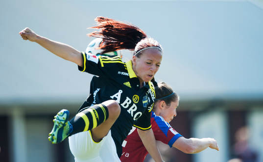 s Malin Levenstad i matchen i damallsvenskan mellan
