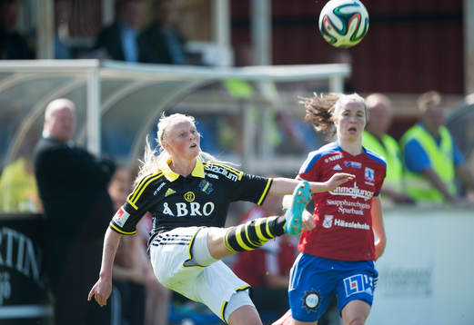 s Elin Bragnum i matchen i damallsvenskan mellan Vittsjö