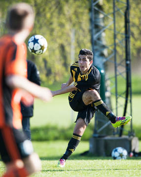 IFK Hässleholms Abdulmjed Alhamwi i matchen i