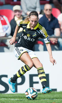 Petra Andersson, AIK  i matchen i damallsvenskan mellan