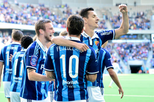 Djurgårdens Haris Radetinac firas