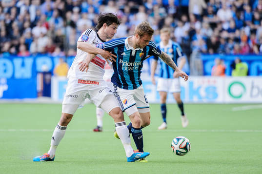 Brommapojkarnas Gabriel Petrovic och Djurgårdens