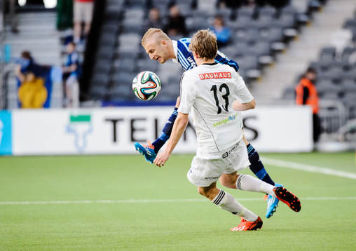 Djurgårdens Emil Bergström och Brommapojkarnas Tim