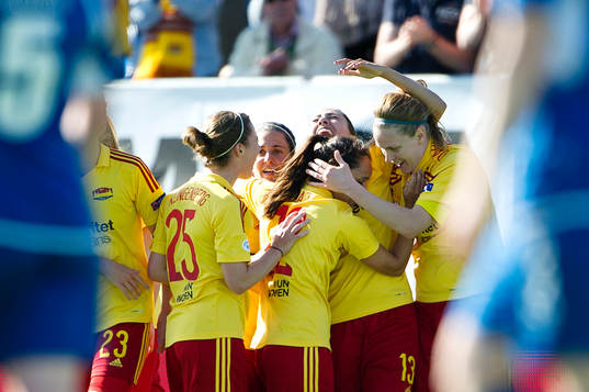 Tyresös spelare jublar