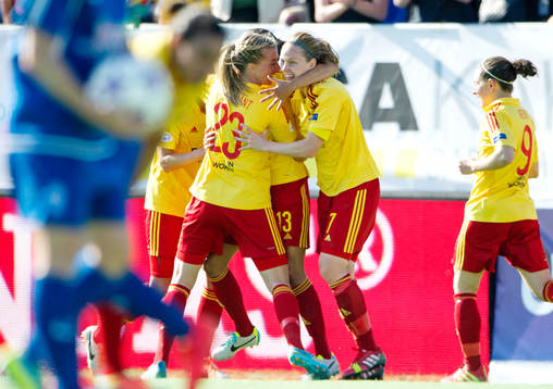 Tyresös spelare jublar