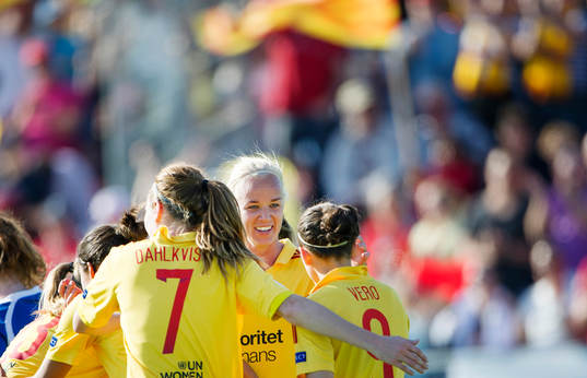 Tyresös Caroline Seger jublar