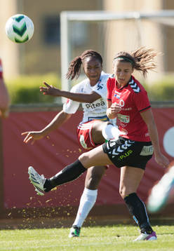 Piteås Francisca Ordega i matchen i damallsvenskan mellan