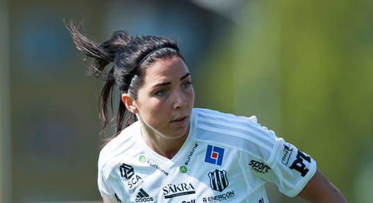 Piteås Clara Markstedt i matchen i damallsvenskan mellan