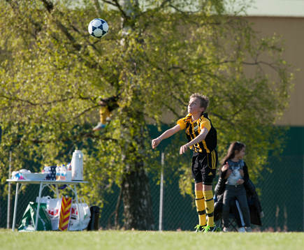 Inkast i matchen för pojkar födda 2002 mellan IFK