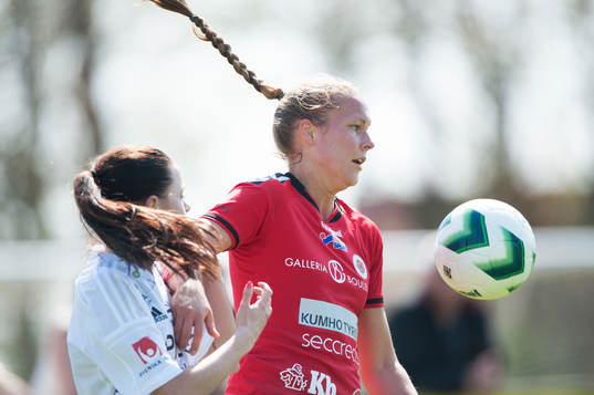 Kristianstads Therese Andersson i matchen i damallsvenskan
