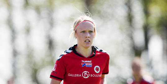 Kristianstads Linnea Liljegärd i matchen i damallsvenskan
