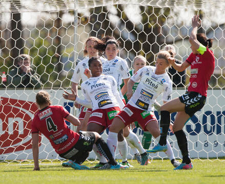 Klungspel framför Piteås mål i matchen i damallsvenskan