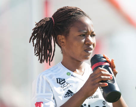 Piteås Francisca Ordega  i matchen i damallsvenskan mellan