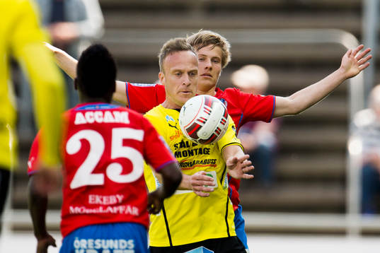 Mjällbys Marcus Ekenberg och Helsingborgs Jere Uronen