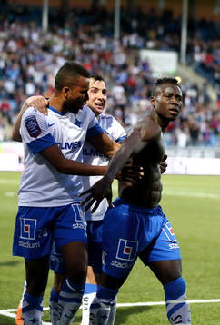 Norrköpings Isaac Kiese Thelin, Nikola Tkalcic och Alhaji