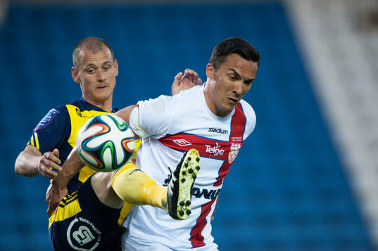 Ängelholms Jakob Augustsson i matchen i Superettan i