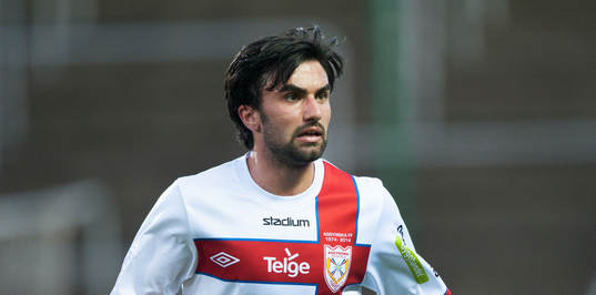 Assyriskas David Durmaz i matchen i Superettan i fotboll