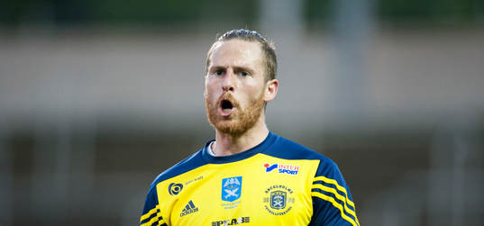 Ängelholms Björn Westerblad i matchen i Superettan i