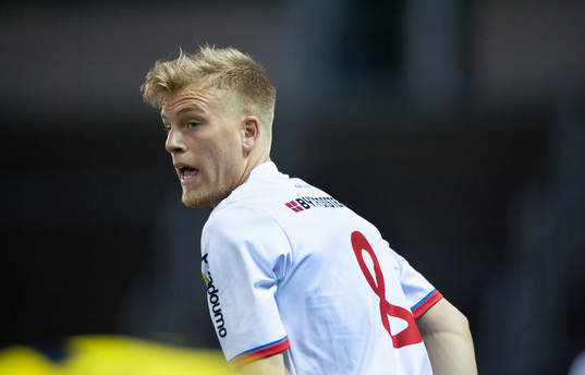 Assyriskas Jens Jakobsson i matchen i Superettan i fotboll
