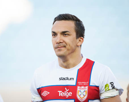 Assyriskas Admir Aganovic i matchen i Superettan i fotboll