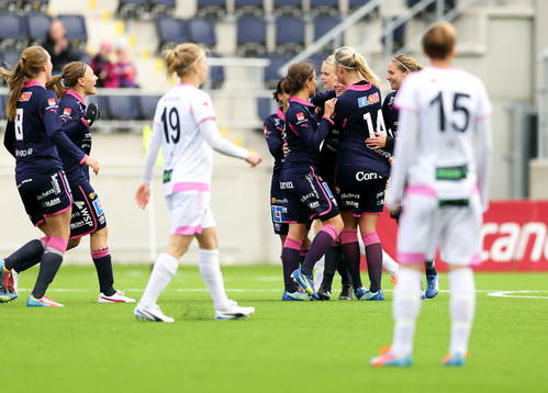 Rosengårds Therese Sjögran och Katrin Schmidtdeppar och