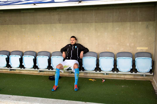 Malmö FFs Erik Johansson deppar