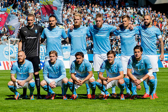 Malmö FFs målvakt Robin Olsen, Erik Johansson, Filip
