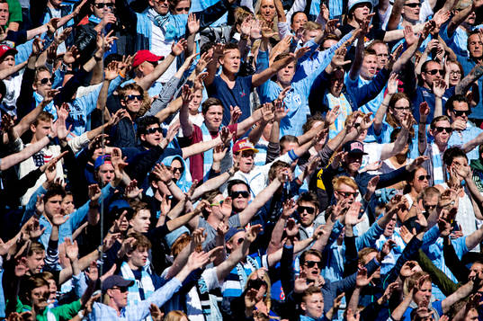 Malmö FFs supportrar på läktaren