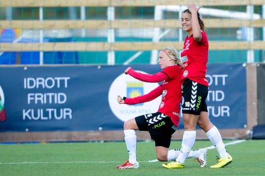 Kristianstads Linnea Liljegärd jublar