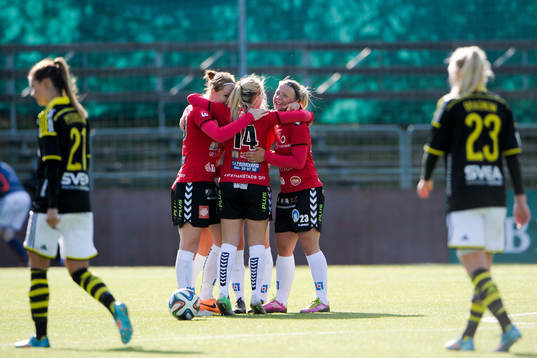 Kristianstads spelare jublar