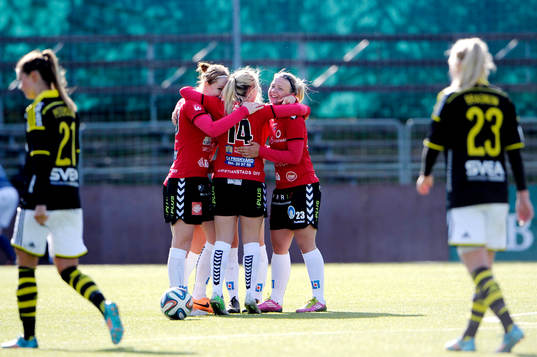 Kristianstads spelare jublar