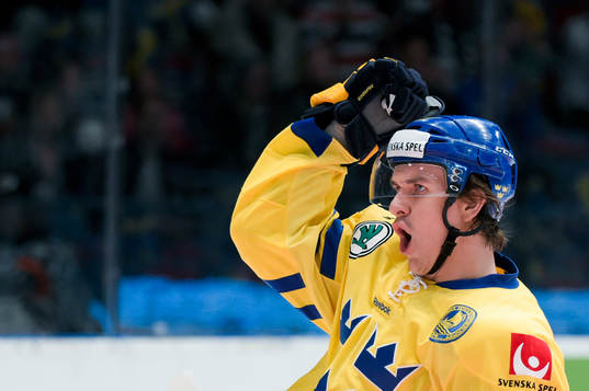 Sveriges Mikael Backlund jublar