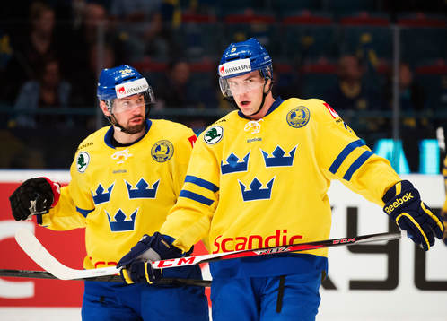 Sveriges Niklas Olausson och Patrik Hersley