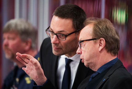 Sveriges assisterande tränare Peter Popovic och