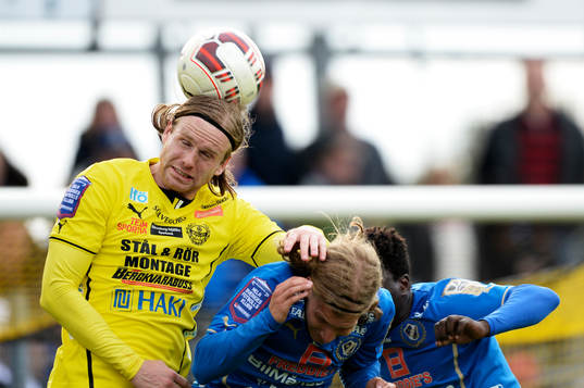 Mjällbys Danny Ervik  i matchen i allsvenskan mellan