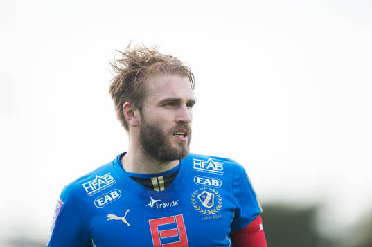 Halmstads Jesper Westerberg  i matchen i allsvenskan mellan