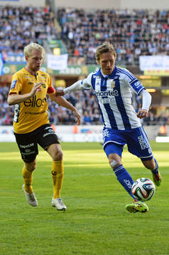 IFK Göteborgs Ludwig Augustinsson och Elfsborgs Johan
