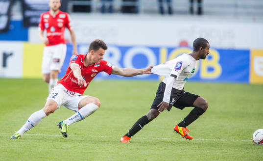 Kalmars Melker Hallberg och Örebros Mohammed Saeid