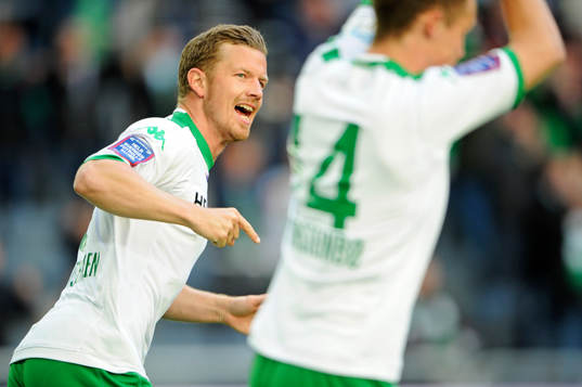 Hammarbys Thomas Guldborg Christensen jublar