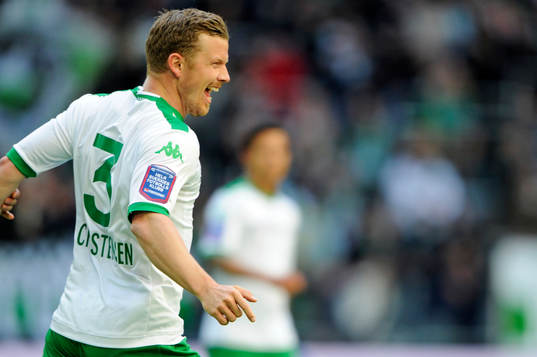 Hammarbys Thomas Guldborg Christensen jublar