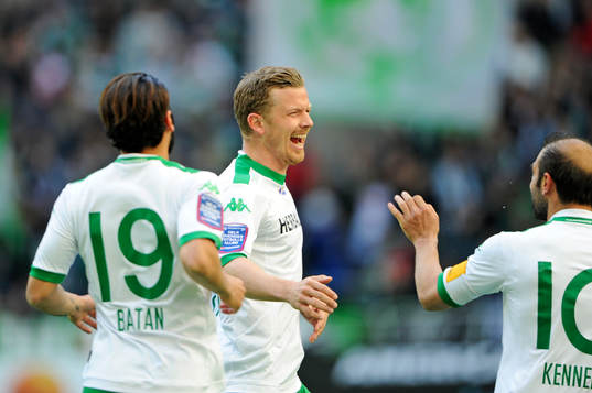 Hammarbys Thomas Guldborg Christensen jublar