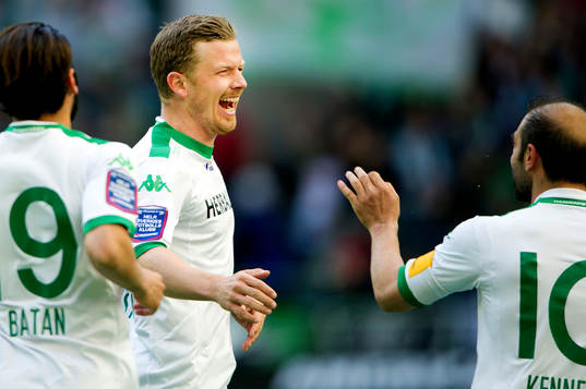Hammarbys Thomas Guldborg Christensen  jublar